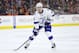 Tampa Bay Lightning's Anton Stralman (6), of Sweden, in action during the first period of an NHL hockey game against the Philadelphia Flyers, Monday, March 7, 2016, in Philadelphia. The Flyers won 4-2. (AP Photo/Chris Szagola)
