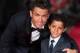 LONDON, ENGLAND - NOVEMBER 09: Cristiano Ronaldo and son Cristiano Ronaldo Jr attend the World Premiere of 'Ronaldo' at Vue West End on November 9, 2015 in London, England. (Photo by Ian Gavan/Getty Images)