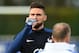 France's forward Olivier Giroud drinks after a training session in Clairefontaine-en-Yvelines on March 26, 2016 ahead of a friendly football match against Russia. / AFP / FRANCK FIFE (Photo credit should read FRANCK FIFE/AFP/Getty Images)