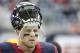HOUSTON, TX - JANUARY 09: J.J. Watt #99 of the Houston Texans warms up before playing against the Kansas City Chiefs during the AFC Wild Card Playoff game at NRG Stadium on January 9, 2016 in Houston, Texas. Kansas City won 30 to 0. (Photo by Thomas B. Shea/Getty Images)