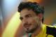 Borussia Dortmund's Matt Hummels speaking at a press conference for their upcoming Europa League round of 16 second leg soccer match at Tottenham's White Hart Lane stadium in London, Wednesday, March 16, 2016. Dortmund will play Tottenham, Thursday, at White hart Lane, in London. (AP Photo/Alastair Grant)