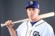 PEORIA, AZ - FEBRUARY 26: Catcher Erik Kratz #11 of the San Diego Padres poses for a portrait during spring training photo day at Peoria Sports Complex on February 26, 2016 in Peoria, Arizona. (Photo by Jennifer Stewart/Getty Images)