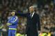 Real Madrid's head coach Zinedine Zidane gives instructions from the sideline during a Spanish La Liga soccer match between Real Madrid and Sevilla at the Santiago Bernabeu stadium, in Madrid, Sunday, March 20, 2016. Real Madrid defeated Sevilla 4-0. (AP Photo/Francisco Seco)