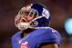 EAST RUTHERFORD, NJ - OCTOBER 11: Jasper Brinkley #53 of the New York Giants celebrates in the fourth quarter against the San Francisco 49ers at MetLife Stadium on October 11, 2015 in East Rutherford, New Jersey.The New York Giants defeated the San Francisco 49ers 30-27. (Photo by Elsa/Getty Images)