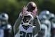 Philadelphia Eagles defensive back E.J. Biggers catches a pass at the NFL football team's practice facility, Thursday, Oct. 8, 2015, in Philadelphia. (AP Photo/Matt Rourke)