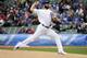 CHICAGO, IL - APRIL 28: Jake Arrieta #49 of the Chicago Cubs pitches against the Milwaukee Brewers during the first inning on April 28, 2016 at Wrigley Field in Chicago, Illinois. (Photo by David Banks/Getty Images)