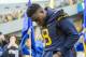 Nov 28, 2015; Morgantown, WV, USA; West Virginia Mountaineers safety Karl Joseph (8) is honored on senior day before their game against the Iowa State Cyclones at Milan Puskar Stadium. Mandatory Credit: Ben Queen-USA TODAY Sports