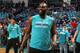CHARLOTTE, NC - APRIL 25: Al Jefferson #25 of the Charlotte Hornets warms up before the game against the Miami Heat for Game Four of the Eastern Conference Quarterfinals during the 2016 NBA Playoffs on April 25, 2016 at Time Warner Cable Arena in Charlotte, North Carolina. NOTE TO USER: User expressly acknowledges and agrees that, by downloading and or using this Photograph, user is consenting to the terms and conditions of the Getty Images License Agreement. Mandatory Copyright Notice: Copyright 2016 NBAE (Photo by Kent Smith/NBAE via Getty Images)