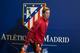 Atletico's Fernando Torres leaves a news conference at the Vicente Calderon stadium in Madrid, Tuesday, April 26, 2016. Atletico Madrid will play a Champions League semi final, 1st leg soccer match against Bayern Munich on Wednesday. (AP Photo/Paul White)