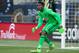 Apr 30, 2016; Philadelphia, PA, USA; Philadelphia Union goalkeeper Andre Blake (1) in action against the San Jose Earthquakes at Talen Energy Stadium. The game ended in a 1-1 draw. Mandatory Credit: Bill Streicher-USA TODAY Sports