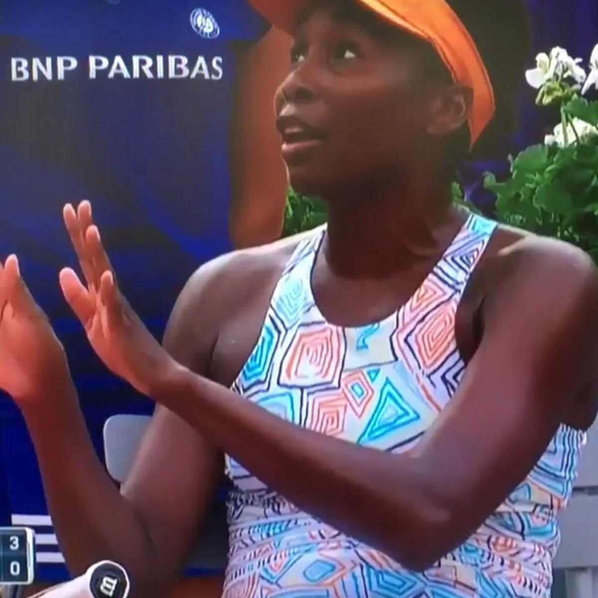 Venus Williams Sets Chair Umpire Straight After Coaching Violation Warning Bleacher Report