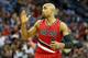 NEW ORLEANS, LA - MARCH 18: Gerald Henderson #9 of the Portland Trail Blazers reacts after a call during the second half during a game against the New Orleans Pelicans at the Smoothie King Center on March 18, 2016 in New Orleans, Louisiana. NOTE TO USER: User expressly acknowledges and agrees that, by downloading and or using this photograph, user is consenting to the terms and conditions of Getty Images License Agreement. (Photo by Sean Gardner/Getty Images)
