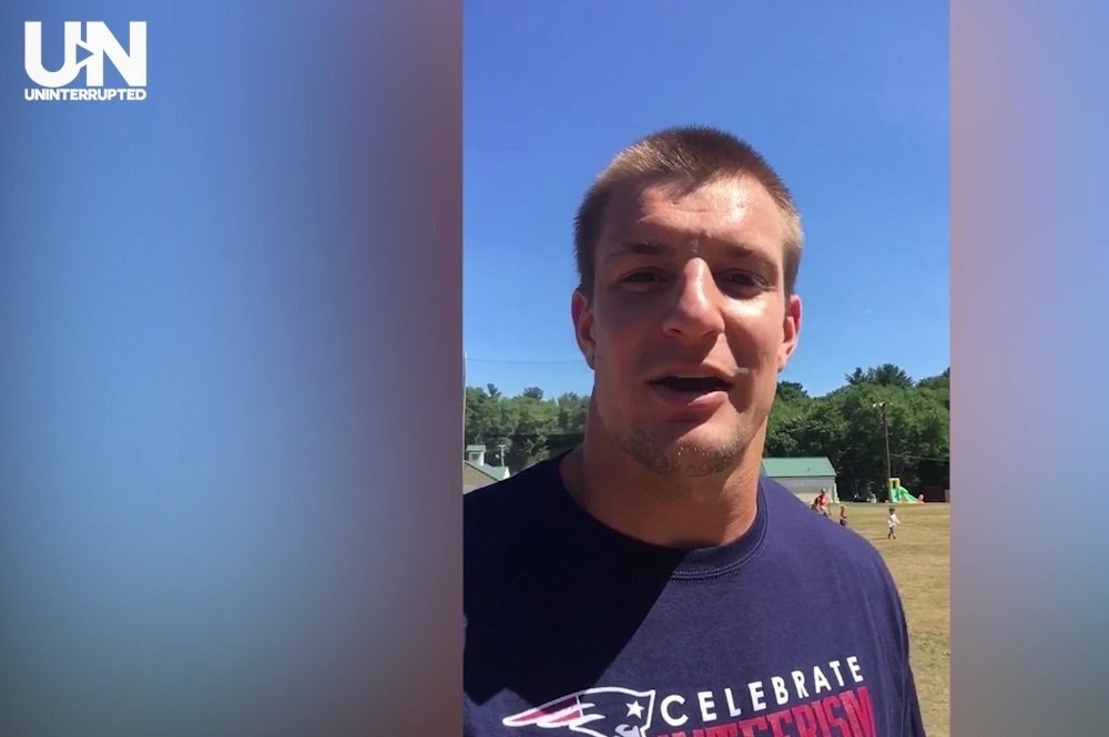 UNINTERRUPTED: Rob Gronkowski Hangs with Local Kids at NFL Play 60 Event