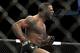 Tyron Woodley his first round KO victory over Jay Hieron during their UFC 156 welterweight mixed martial arts match, Saturday, Feb. 2, 2013 at The Mandalay Bay Resort & Casino in Las Vegas. (AP Photo/Eric Jamison)