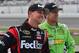 Denny Hamlin (left) won Watkins Glen after finishing second in Sonoma. Teammate Carl Edwards won both poles.