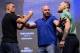 LAS VEGAS, NV - JULY 07: (L-R) Nate Diaz and Conor McGregor face off during the UFC 202 - Press Conference at TMobile Arena on July 7, 2016 in Las Vegas, Nevada. (Photo by Brandon Magnus/Zuffa LLC/Zuffa LLC via Getty Images)