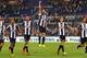 ROME, ITALY - AUGUST 27: Gonzalo Higuain (C) with his teammates of Juventus FC celebrates the victory after the Serie A match between SS Lazio and Juventus FC at Stadio Olimpico on August 27, 2016 in Rome, Italy. (Photo by Paolo Bruno/Getty Images)
