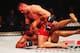 Josh Barnett capitalizes on his ground advantage against Andrei Arlovski.