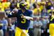 Sep 3, 2016; Ann Arbor, MI, USA; Michigan Wolverines quarterback Wilton Speight (3) passes in the first quarter against the Hawaii Warriors at Michigan Stadium. Mandatory Credit: Rick Osentoski-USA TODAY Sports