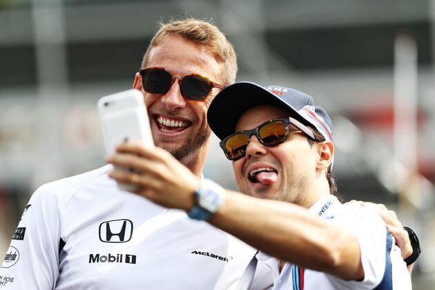 Button y Massa vivirán un emotivo fin de semana en su 'adiós' al Gran Circo / Foto: Bleacher Report