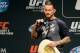 Jan 2, 2015; Las Vegas, NV, USA; Former WWE star Phil CM Punk Brooks is the featured guest for the UFC 182 Q&A session Friday evening before the start of the weigh-ins at the MGM Grand Garden Arena. Mandatory Credit: Jayne Kamin-Oncea-USA TODAY Sports