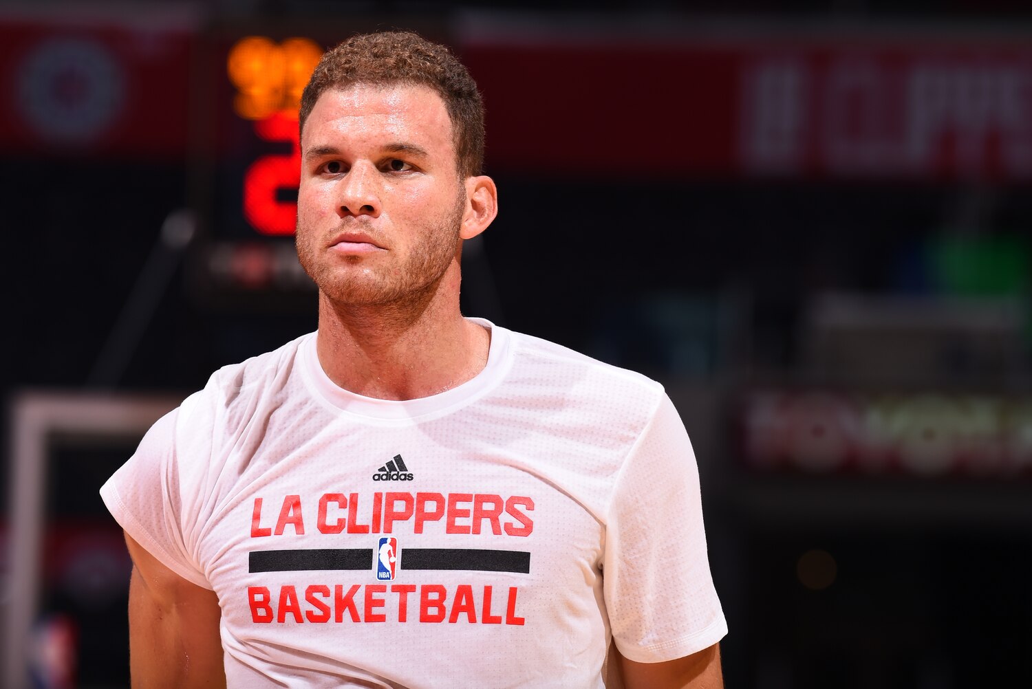 Blake Griffin Accidentally Throws Shoe at Raptors' Cory Joseph in Preseason Game