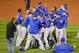 CLEVELAND, OH - NOVEMBER 02: The Chicago Cubs celebrate after defeating the Cleveland Indians 8-7 in Game Seven of the 2016 World Series at Progressive Field on November 2, 2016 in Cleveland, Ohio. The Cubs win their first World Series in 108 years. (Photo by Jamie Squire/Getty Images)