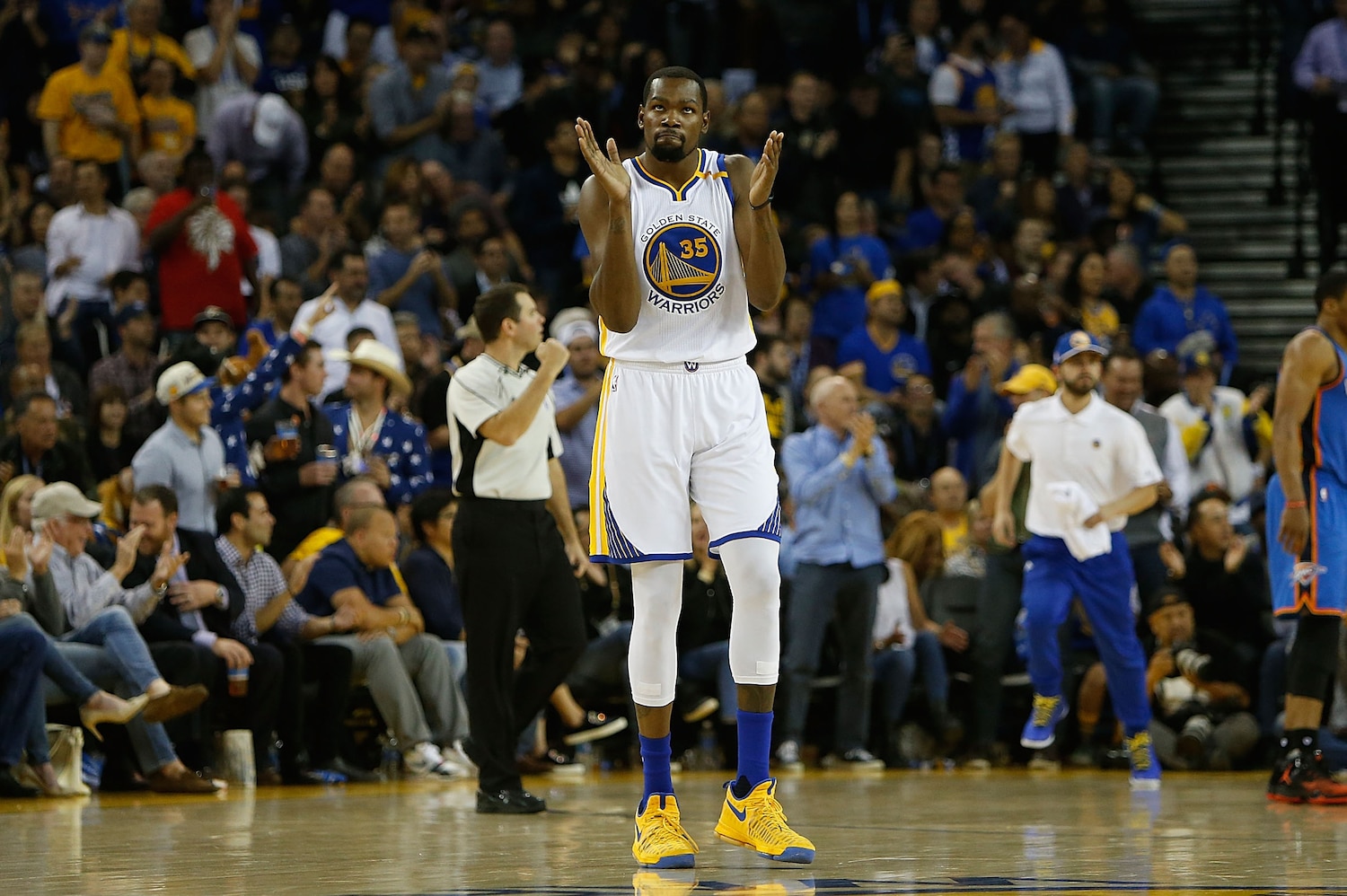 Still Stung by Finals Loss, Warriors Driven by Redemption Kevin Durant Offers