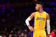 LOS ANGELES, CA - NOVEMBER 15: D'Angelo Russell #1 of the Los Angeles Lakers during a 125-118 Laker win over the Brooklyn Nets at Staples Center on November 15, 2016 in Los Angeles, California. NOTE TO USER: User expressly acknowledges and agrees that, by downloading and or using this photograph, User is consenting to the terms and conditions of the Getty Images License Agreement. (Photo by Harry How/Getty Images)