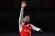 Arsenal's French striker Olivier Giroud gestures on the pitch after the English Premier League football match between Arsenal and Bournemouth at the Emirates Stadium in London on November 27, 2016.
Arsenal won the game 3-1. / AFP / Ben STANSALL / RESTRICTED TO EDITORIAL USE. No use with unauthorized audio, video, data, fixture lists, club/league logos or 'live' services. Online in-match use limited to 75 images, no video emulation. No use in betting, games or single club/league/player publications. / (Photo credit should read BEN STANSALL/AFP/Getty Images)