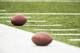 ORCHARD PARK, NY - NOVEMBER 27: American footballs rest on the sideline before the game between the Buffalo Bills and the Jacksonville Jaguars on November 27, 2016 at New Era Field in Orchard Park, New York. Buffalo defeats Jacksonville 28-21. (Photo by Brett Carlsen/Getty Images) *** Local Caption ***