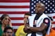 Former American boxer Floyd Mayweather attends a Men's quarterfinal basketball match between USA and Argentina at the Carioca Arena 1 in Rio de Janeiro on August 17, 2016 during the Rio 2016 Olympic Games. / AFP / Andrej ISAKOVIC (Photo credit should read ANDREJ ISAKOVIC/AFP/Getty Images)