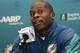 New Miami Dolphins defensive coordinator Vance Joseph responds to a question during a news conference, Thursday, Jan. 28, 2016, in Davie, Fla. Joseph was hired by the Dolphins' new head coach Adam Gase. (AP Photo/Lynne Sladky)