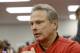 Nebraska defensive coordinator Mark Banker talks to reporters at a news conference in Lincoln, Neb., Thursday, Jan. 8, 2015. (AP Photo/Nati Harnik)