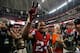 ATLANTA, GA - JANUARY 14: Devonta Freeman #24 of the Atlanta Falcons reacts after the beating the Seattle Seahawks at the Georgia Dome on January 14, 2017 in Atlanta, Georgia. (Photo by Kevin C. Cox/Getty Images)