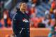 DENVER, CO - JANUARY 1: Offensive coordinator Rick Dennison of the Denver Broncos during pregame warmups before playing the Oakland Raiders at Sports Authority Field at Mile High on January 1, 2017 in Denver, Colorado. (Photo by Justin Edmonds/Getty Images)