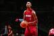 WASHINGTON, DC - JANUARY 20: Chris Bosh #1 of the Miami Heat shoots a free throw during the game against the Washington Wizards on January 20, 2016 at Verizon Center in Washington, DC. NOTE TO USER: User expressly acknowledges and agrees that, by downloading and or using this Photograph, user is consenting to the terms and conditions of the Getty Images License Agreement. Mandatory Copyright Notice: Copyright 2016 NBAE (Photo by Ned Dishman/NBAE via Getty Images)