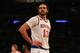 NEW YORK, NY - JANUARY 16: Joakim Noah #13 of the New York Knicks in action against the Atlanta Hawks at Madison Square Garden on January 16, 2017 in New York City. NOTE TO USER: User expressly acknowledges and agrees that, by downloading and or using this photograph, User is consenting to the terms and conditions of the Getty Images License Agreement. Atlanta Hawks defeated the New York Knicks 108-107. (Photo by Mike Stobe/Getty Images)
