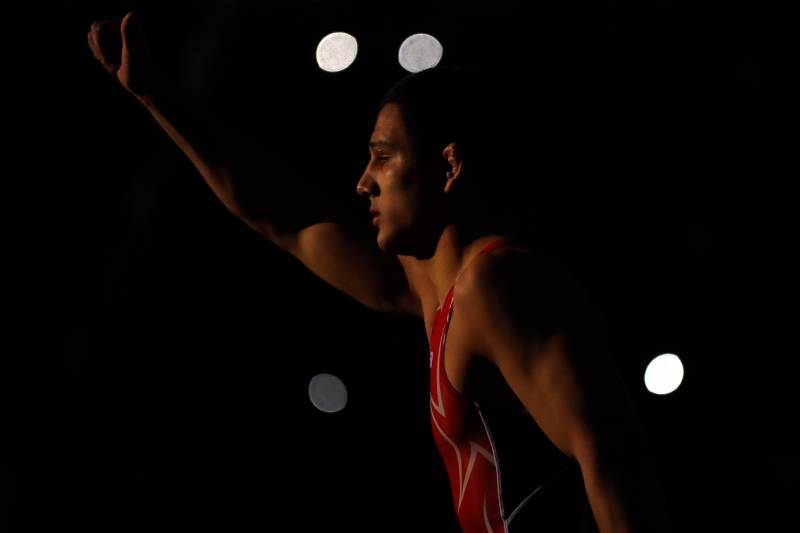 Aaron Pico at the U.S. Olympic Trials