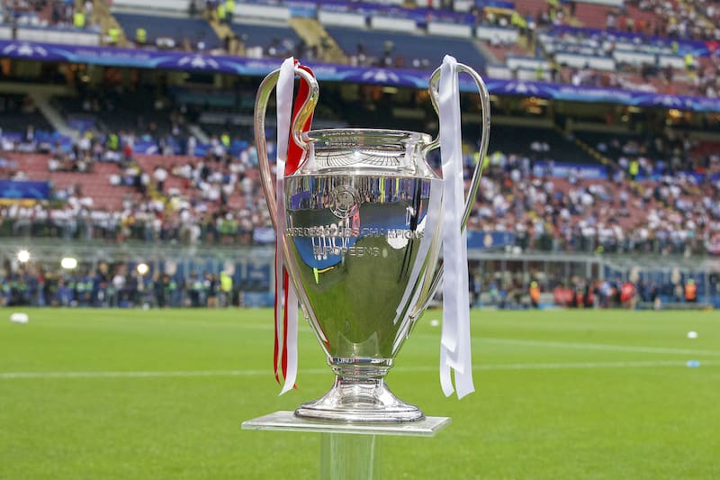 Champions League trophy, Coupe des clubs Champions Europeeens during the UEFA Champions League final match between Real Madrid and Atletico Madrid on May 28, 2016 at the Giuseppe Meazza San Siro stadium in Milan, Italy.(Photo by VI Images via Getty Images)