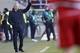 Carlo Ancelotti gets his point across on the touchline at Ingolstadt on Saturday