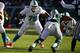 EAST RUTHERFORD, NJ - NOVEMBER 29: Branden Albert #76 of the Miami Dolphins in action against the New York Jets during their game at MetLife Stadium on November 29, 2015 in East Rutherford, New Jersey. (Photo by Al Bello/Getty Images)