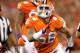 CLEMSON, SC - OCTOBER 01: Scott Pagano #56 of the Clemson Tigers reacts against the Louisville Cardinals during the first quarter at Memorial Stadium on October 1, 2016 in Clemson, South Carolina. (Photo by Tyler Smith/Getty Images)