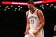 NEW YORK, NY - FEBRUARY 15: Brook Lopez #11 of the Brooklyn Nets in action against the Milwaukee Bucks at Barclays Center on February 15, 2017 in Brooklyn borough of New York City. Milwaukee Bucks defeated the Brooklyn Nets 129-125. NOTE TO USER: User expressly acknowledges and agrees that, by downloading and or using this photograph, User is consenting to the terms and conditions of the Getty Images License Agreement. (Photo by Mike Stobe/Getty Images)