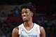 NEW ORLEANS, LA - FEBRUARY 19:  Jimmy Butler #21 of the Eastern Conference All-Star Team smiles during the game against the Western Conference All-Star Team during the NBA All-Star Game as part of the 2017 NBA All Star Weekend on February 19, 2017 at the Smoothie King Center in New Orleans, Louisiana.  NOTE TO USER: User expressly acknowledges and agrees that, by downloading and or using this Photograph, user is consenting to the terms and conditions of the Getty Images License Agreement.  Mandatory Copyright Notice: Copyright 2017 NBAE (Photo by Andrew D. Bernstein/NBAE via Getty Images)