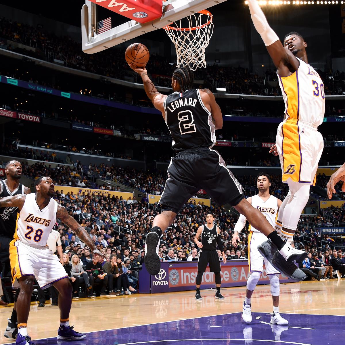 Spurs vs. Lakers: Score, Highlights, Reaction from 2017 Regular Season | Bleacher Report