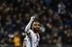 Lyon's French forward Alexandre Lacazette celebrates after scoring a goal during the French L1 football match Olympique Lyonnais (OL) vs FC Metz on February 26, 2017, at the Parc Olympique Lyonnais stadium in Decines-Charpieu, central-eastern France. / AFP / JEFF PACHOUD (Photo credit should read JEFF PACHOUD/AFP/Getty Images)