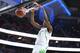 LAS VEGAS, NV - MARCH 09: Chris Boucher #25 of the Oregon Ducks handles the easy two handed dunk against Arizona State Sun Devils during a quarterfinal game of the Pac-12 Basketball Tournament at T-Mobile Arena on March 9, 2017 in Las Vegas, Nevada. Oregon won 80-57 (Photo by Leon Bennett/Getty Images)