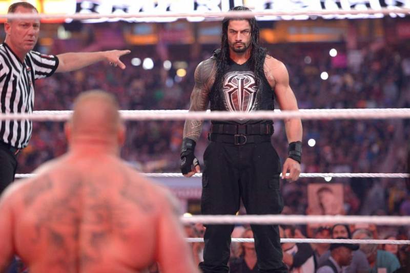 WWE Roman Reigns Brock Lesnar WrestleMania 31