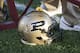 A Purdue helmet sits by the bench during an NCAA college football game against Minnesota, Saturday, Nov. 5, 2016 in Minneapolis. (AP Photo/Paul Battaglia)